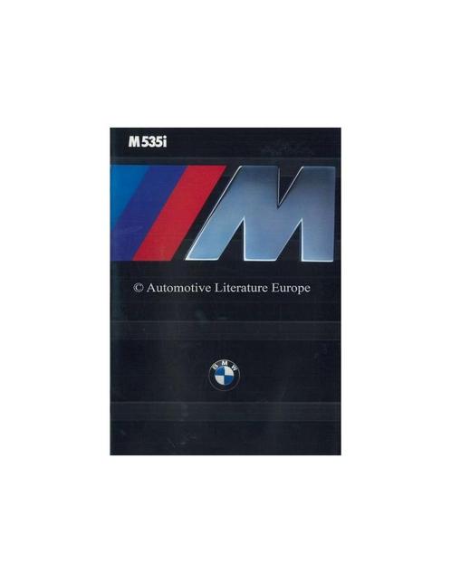 1985 BMW M5 BROCHURE ENGELS, Livres, Autos | Brochures & Magazines