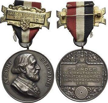 Ar-medaille um 1911 Schuetzenmedaille Ohne Ort, Postzegels en Munten, Penningen en Medailles, Verzenden