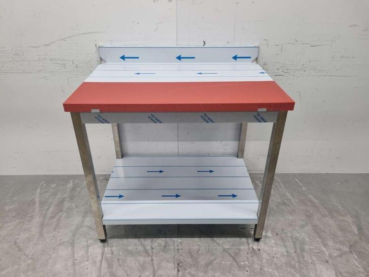 RVS Polyethylene PE Snijtafel Werktafel 100 cm Horeca, Zakelijke goederen, Horeca | Meubilair en Inrichting, Ophalen of Verzenden