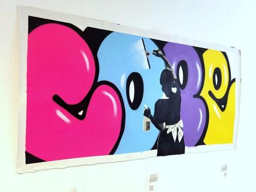 BASM - Dirty canvas / Iconic Bubble #2 [ BASM vs COPE2 ], Antiek en Kunst, Kunst | Schilderijen | Modern