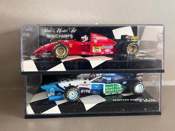 Minichamps 1:43 - Modelauto (2) - Lot of 2 X G. Berger, Hobby en Vrije tijd, Modelauto's | 1:5 tot 1:12