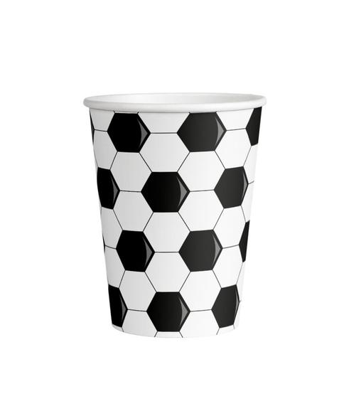 Voetbal Bekers 9cm 8st, Hobby en Vrije tijd, Feestartikelen, Nieuw, Verzenden