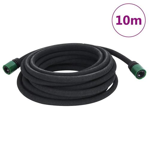 vidaXL Druppelslang 0,6 10 m rubber zwart, Tuin en Terras, Tuinslangen, Nieuw, Verzenden