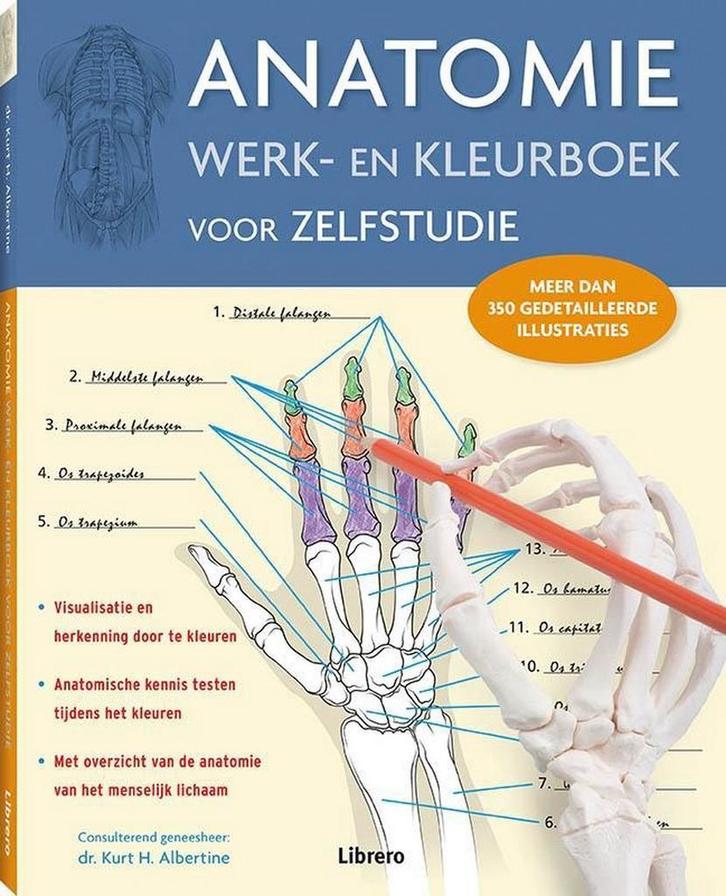 Anatomie werk- en kleurboek voor zelfstudie 9789089986191, Boeken, Gezondheid, Dieet en Voeding, Gelezen, Verzenden