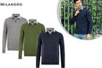 Tweedekans | Milanoro - Herenpullover met overhemdkraag en, Ophalen of Verzenden, Nieuw