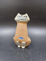 Gustavsberg - Lisa Larson - Beeldje - Sitting cat (Lilla, Antiek en Kunst