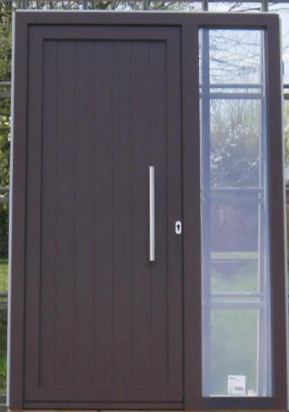 pvc / aluminium buitendeur , voordeur , deur 143 x 214, Doe-het-zelf en Bouw, Deuren en Vliegenramen, Nieuw, Glas, Kunststof, Metaal