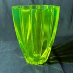 Vaas - Citroen - Uranglas - Art Deco uraniumglas vaas