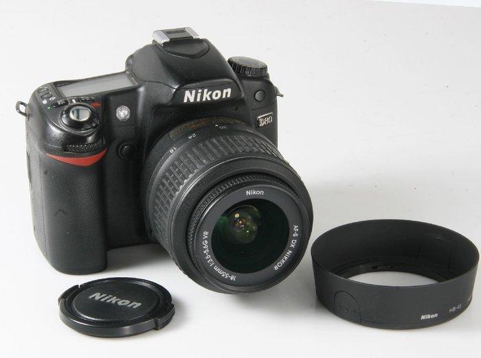 Nikon D80 + AF-S Nikkor 18-55mm 1:3.5-5.6G DX VR Digitale, Audio, Tv en Foto, Fotocamera's Digitaal