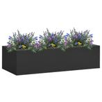 vidaXL Kantoorbloembak 90x40x23 cm staal antracietkleurig, Tuin en Terras, Bloempotten, Verzenden, Nieuw