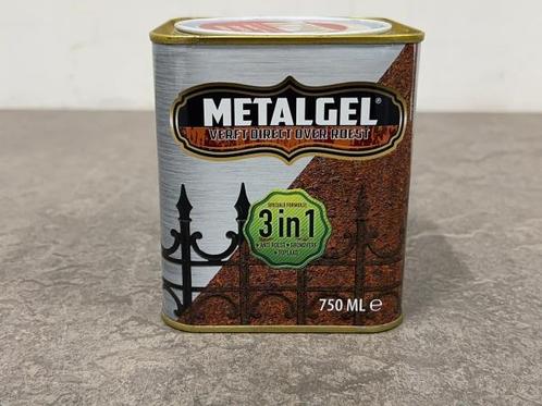 Veiling - 6x Metalgel metaallak 3-in-1 rood glans 750ml, Doe-het-zelf en Bouw, Verf, Beits en Lak