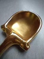 Gucci - Asbak - Messing, Leder - Dubbele asbak Gucci, Verzamelen, Nieuw