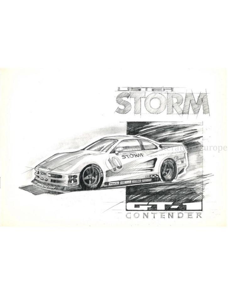 1995 LISTER STORM GT-1 CONTENDER BROCHURE ENGELS, Boeken, Auto's | Folders en Tijdschriften