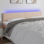 vidaXL Tête de lit à LED Cappuccino 180x5x78/88 cm, Verzenden