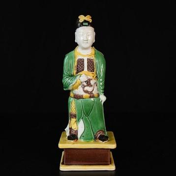 Figuur - Ensemble de gardiens en porcelaine aux émaux de la