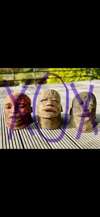 Tête Africaine Marionette - Hoofd - Makondé - Tanzania, Antiek en Kunst, Kunst | Niet-Westerse kunst