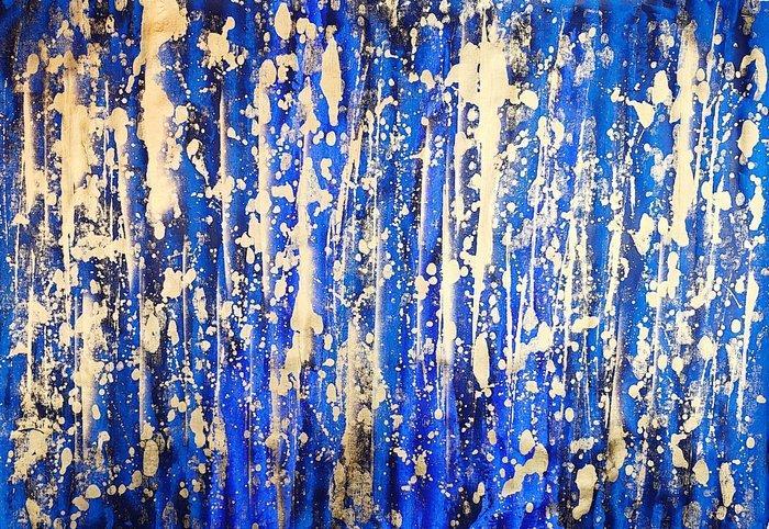 Ana Marc - Purple rain - XXL, Antiek en Kunst, Kunst | Schilderijen | Modern