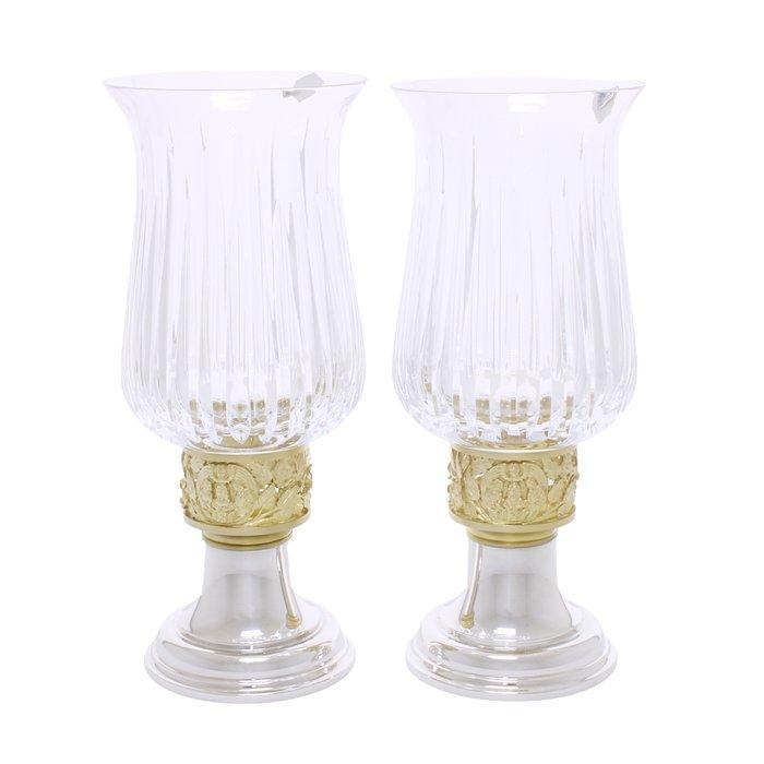 Hector Miller, London - Kaarsenhouder (2) - .925 zilver - 25, Antiek en Kunst, Antiek | Zilver en Goud