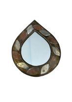 Spiegel - Messing, Glas, Koper - Zes vintage wandspiegels