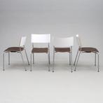 Stoel (6) - Hout, Staal, Textiel, Plastic