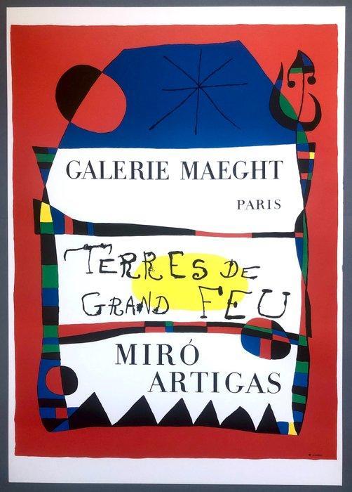 Joan Miró - Terres de Grand Feu - Mourlot litho - Maeght, Antiquités & Art, Art | Dessins & Photographie