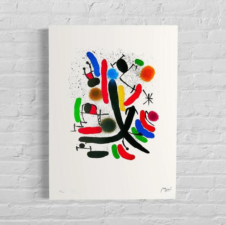 Genummerde Editie Joan Miró, Antiek en Kunst, Kunst | Litho's en Zeefdrukken, Verzenden