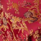 Raro Damastweefsel Italiaans – Robijnrood - Meubelstof - 375