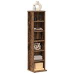 vidaXL Cd-kast 21x20x88 cm bewerkt hout oud houtkleurig, Verzenden, Nieuw