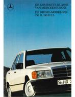 1987 MERCEDES BENZ 190D BROCHURE NEDERLANDS, Livres, Autos | Brochures & Magazines, Ophalen of Verzenden
