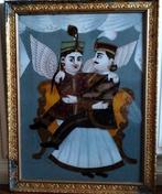 Dipinto periodo coloniale Tamil Nadu - Rara dipinto su vetro, Antiek en Kunst