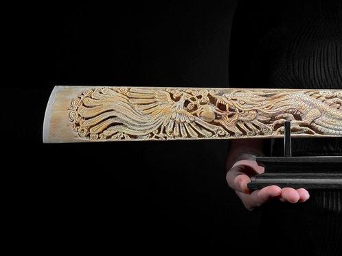 Prix sans réserve - Grande défense de poisson-scie finement, Antiek en Kunst, Kunst | Designobjecten