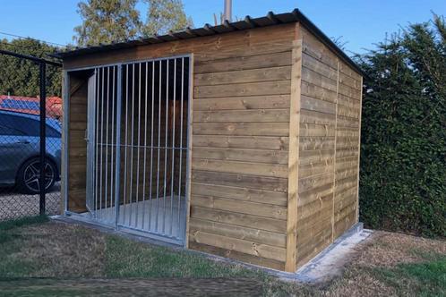 Imprigno hondenren met nachthok 2 x 3 m, Dieren en Toebehoren, Hondenbenches, Nieuw