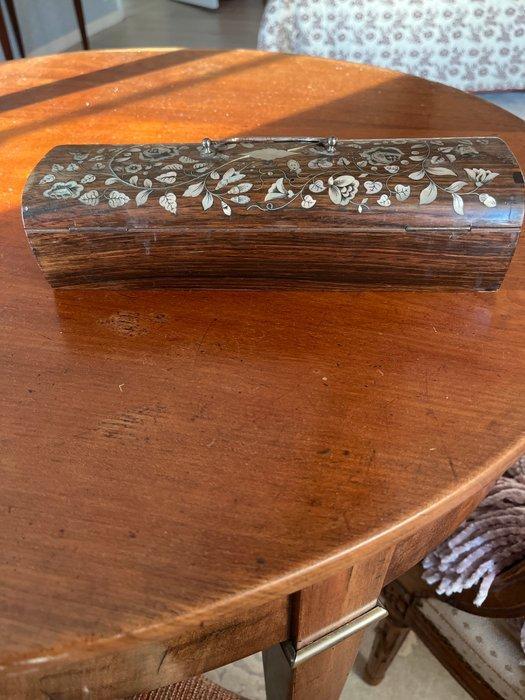 Sieradendoos - Ebbenhout - Houten juwelenkistje, Antiek en Kunst, Curiosa en Brocante