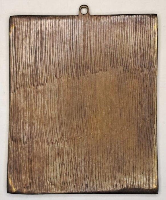 Reis-icoon - Brons, Emaille, Oosters-Orthodoxe reisiconen -, Antiek en Kunst, Antiek | Boeken en Manuscripten