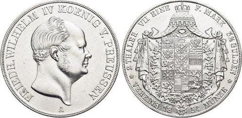 Doppeltaler, daalder 1854 A Brandenburg-Preussen Pruisen..., Postzegels en Munten, Munten | Europa | Niet-Euromunten, Verzenden