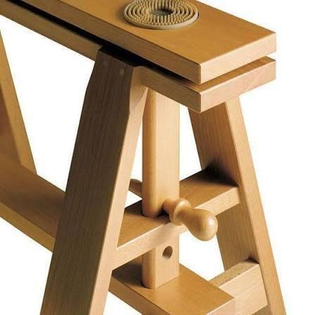 Zanotta - Eettafel - Tafel met klemmen - Hout, MDF - Modello, Antiek en Kunst, Kunst | Designobjecten