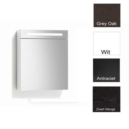 Spiegelkast Sanilux Deluxe 58x70x16cm met TL verlichting en, Doe-het-zelf en Bouw, Sanitair, Overige typen, Nieuw, Ophalen of Verzenden