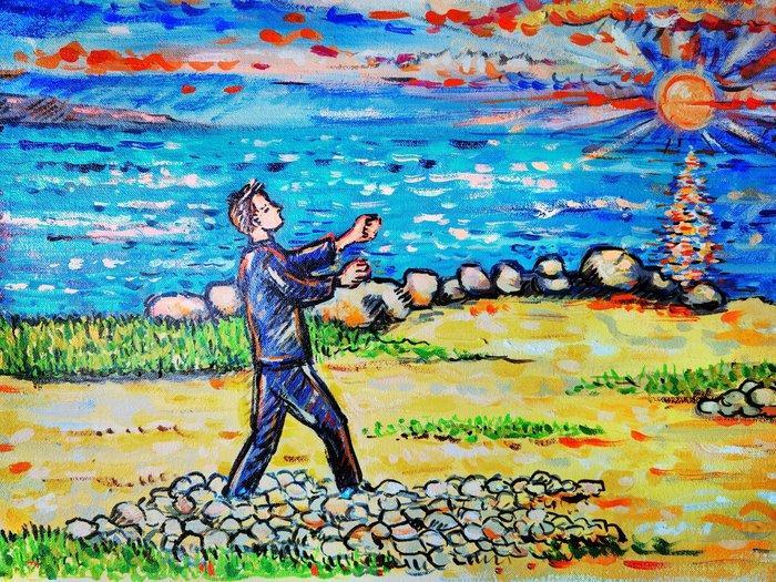 Leo Kogan - Flying a Dream, Antiek en Kunst, Kunst | Schilderijen | Modern