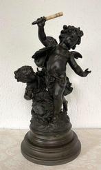 Auguste Moreau (1834 - 1917) - Sculpture, Engel met, Antiek en Kunst