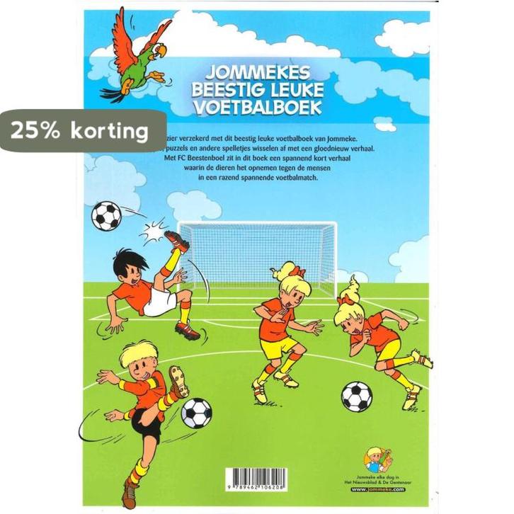Jommekes beestig leuke voetbalboek 9789462106208, Boeken, Stripverhalen, Zo goed als nieuw, Verzenden