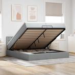 vidaXL Ottoman bed met matrassen en LEDs 200x200cm stof, Huis en Inrichting, Slaapkamer | Bedden, Verzenden, Nieuw