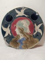 Richard Ginori - Jonge vrouw - Emaille plaat - Keramiek