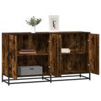 vidaXL Dressoir 134x35x76 cm bewerkt hout gerookt, Huis en Inrichting, Kasten | Dressoirs, Verzenden, Nieuw