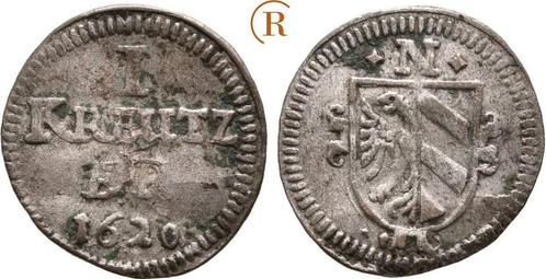 1 Kreuzer 1620 Nuernberg Stadt:, Postzegels en Munten, Munten | Europa | Niet-Euromunten, België, Verzenden