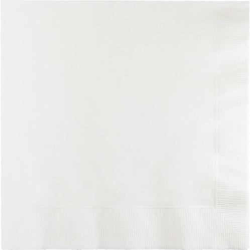 Witte Servetten 2-Laags 33cm 20st, Hobby en Vrije tijd, Feestartikelen, Nieuw, Verzenden