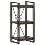 vidaXL Boekenkast met 3 schappen 40x30x80 cm massief, Huis en Inrichting, Kasten | Boekenkasten, Verzenden, Nieuw