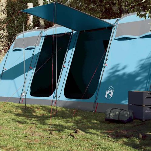 vidaXL Tunneltent voor gezin 8-persoons waterdicht blauw, Caravans en Kamperen, Tenten, Nieuw, Verzenden