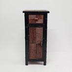 Bijzettafel - Hout, Bamboe, Rattan - mobiele kolom