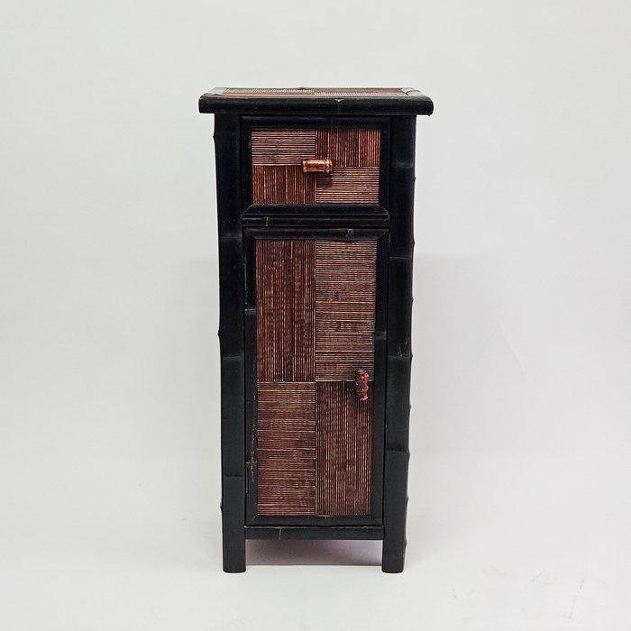 Bijzettafel - Hout, Bamboe, Rattan - mobiele kolom, Antiek en Kunst, Kunst | Designobjecten