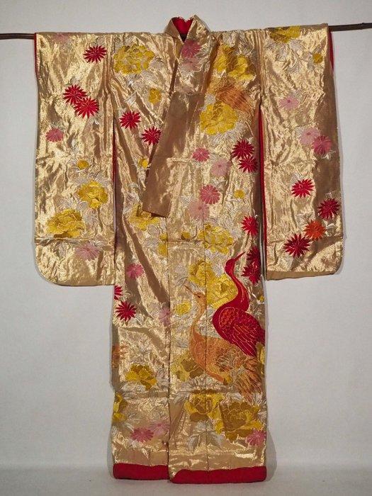 Prachtige kimono,  iro-uchikake kimono - Zijde - Heisei, Antiek en Kunst, Antiek | Overige Antiek